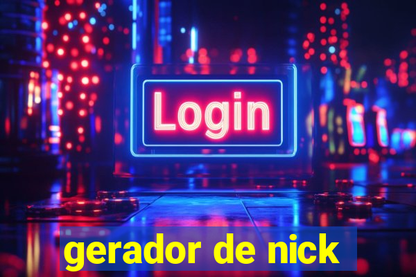 gerador de nick